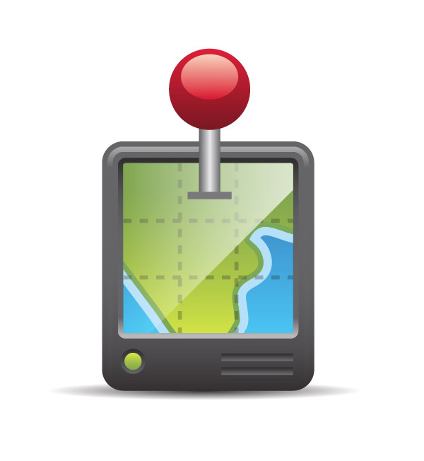 GPS Map Vector