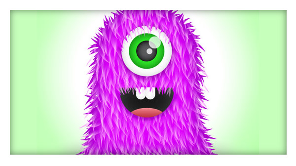 Create a Cute Furry Vector Monster in Illustrator