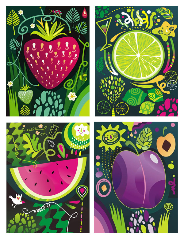 some fruits by Yulia Drobova