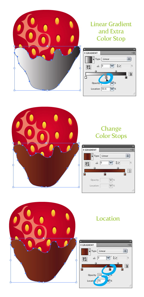 chocolate covered strawberry vector