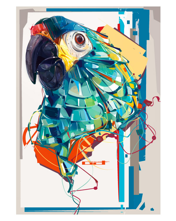 Military Macaw by Goncharden