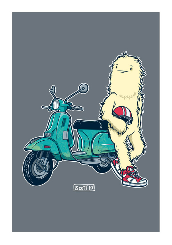 Yes. Another Yeti on a scooter by cronobreaker