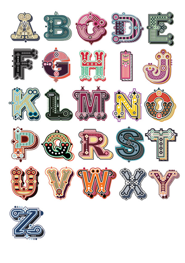 Illustrated Alphabet by Jonny_Wan