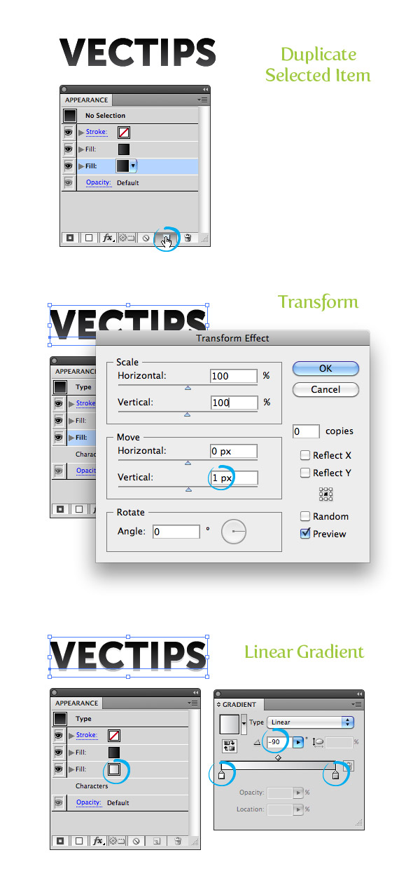 chunky button vectors