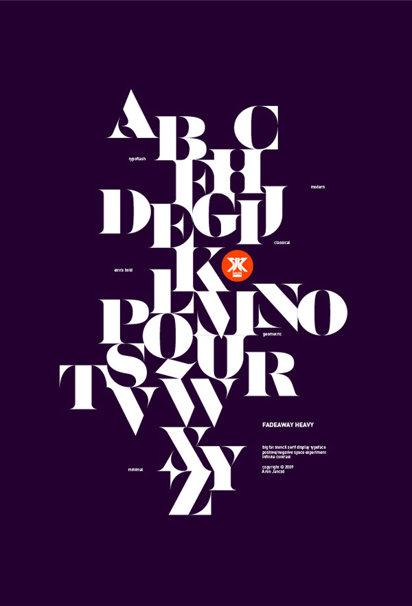 Sensaway typeface by Áron Jancsó