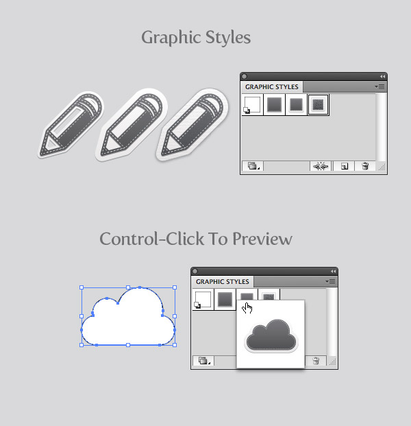 Preview Graphic Styles in Illustrator