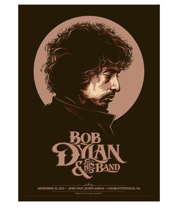 Bob Dylan Poster by Ken Taylor