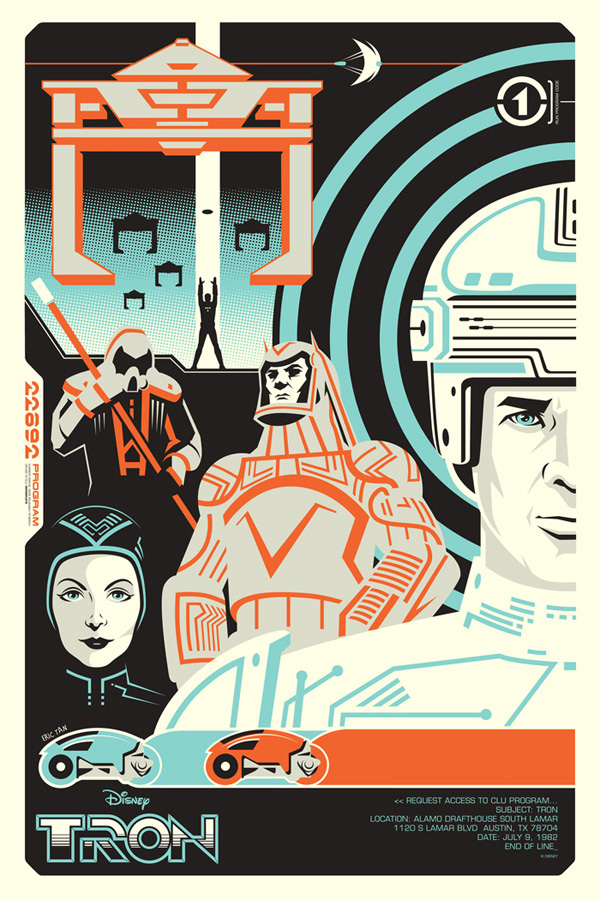 Tron and Tron: Legacy Posters by Eric Tan