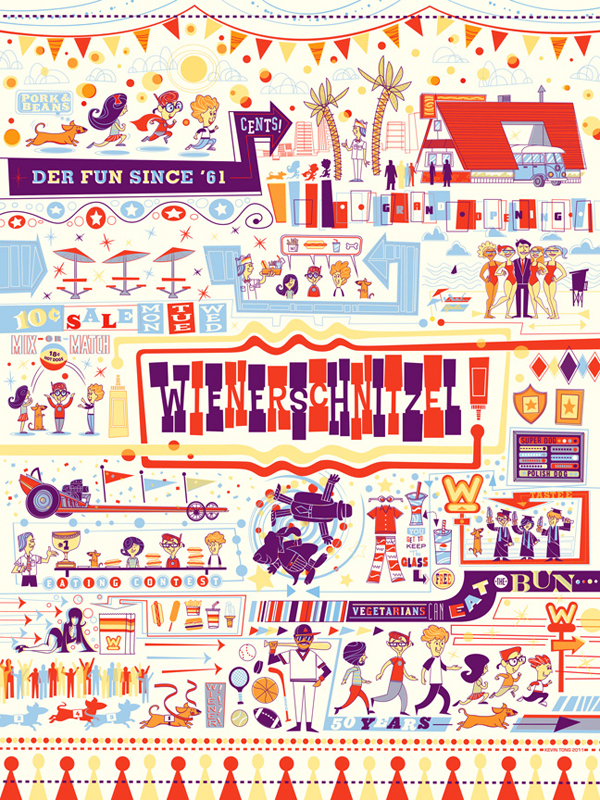 WIENERSCHNITZEL POSTERS by Kevin Tong