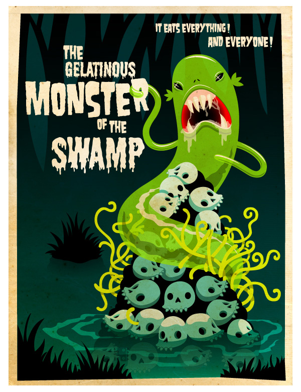 The monster of the swamp by grelin-machin