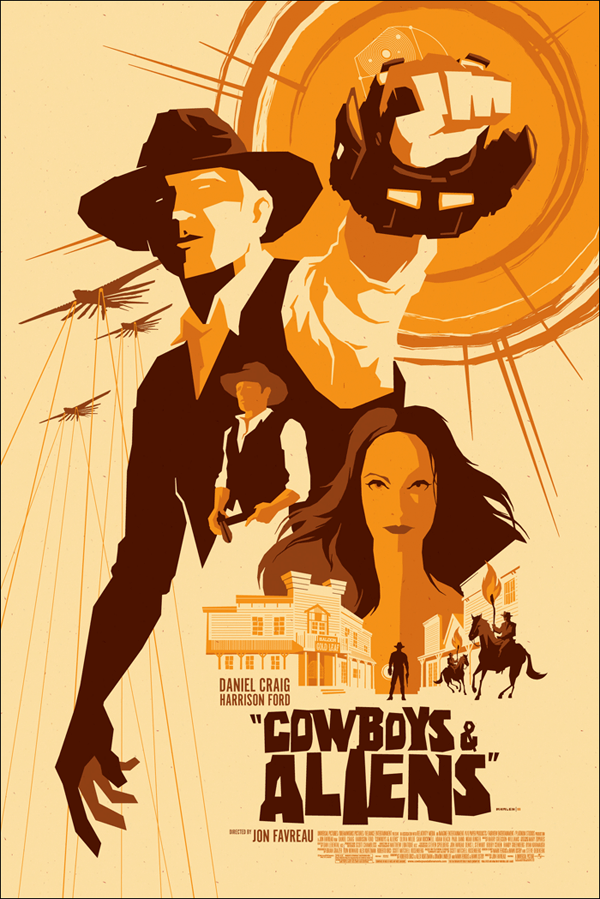 Cowboys and Aliens by Tom Whalen
