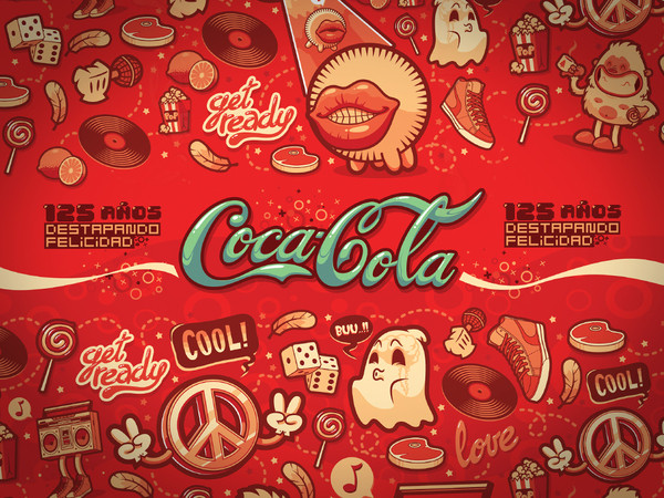 Coca Cola Pattern by WOLF-E.M.