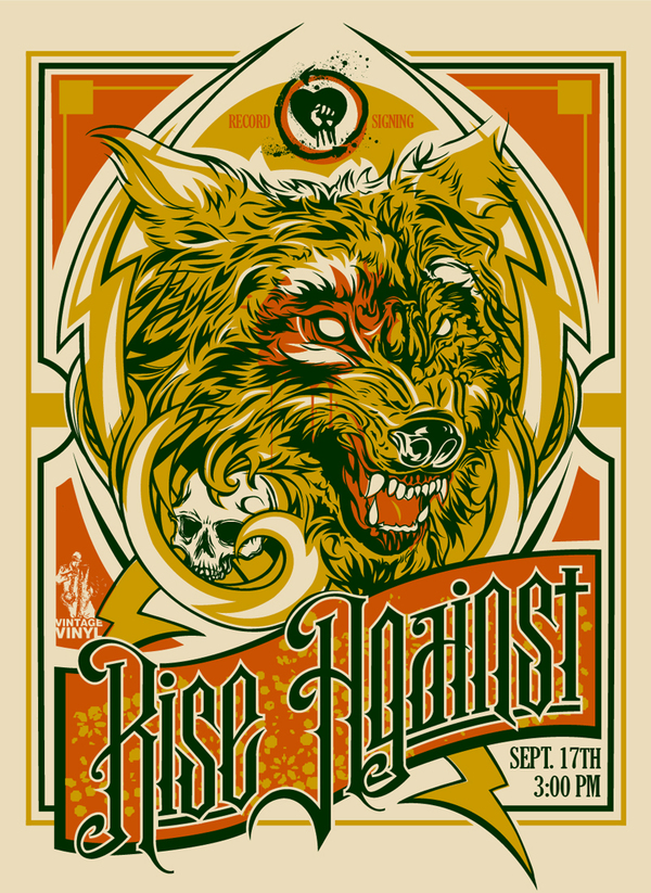 Rise Against Poster by Brian Yap