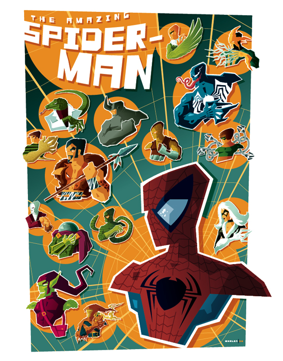 spider-man and villains poster