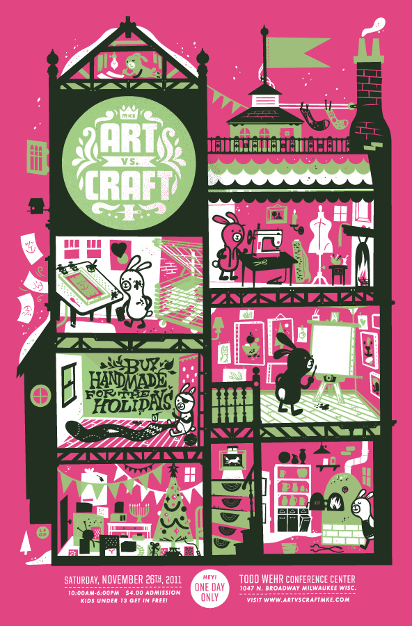 ART vs. CRAFT 2011 by Little Friends of Printmaking