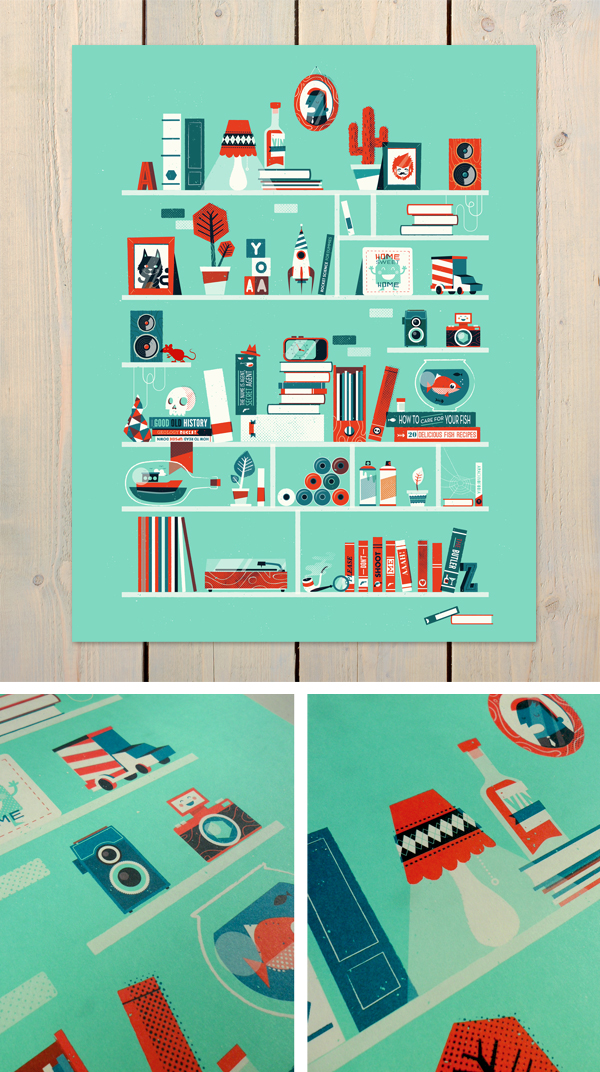 Shelf-portrait print by patswerk