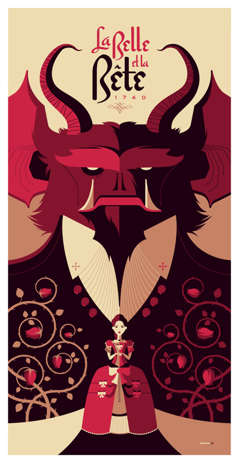 beauty and the beast print by strongstuff