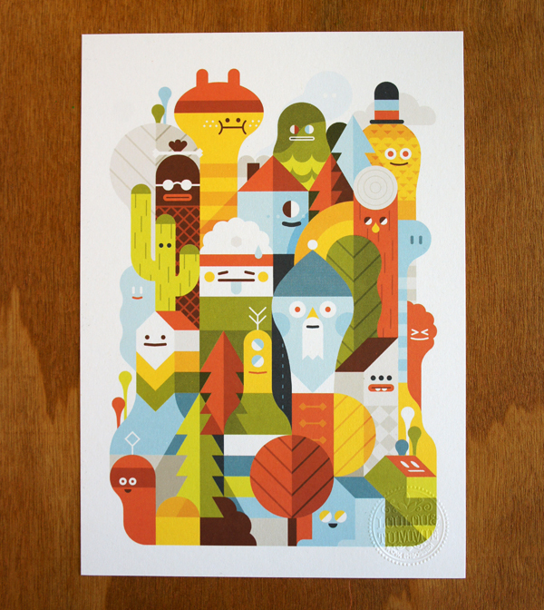 Character City print by Loulou and Tummie