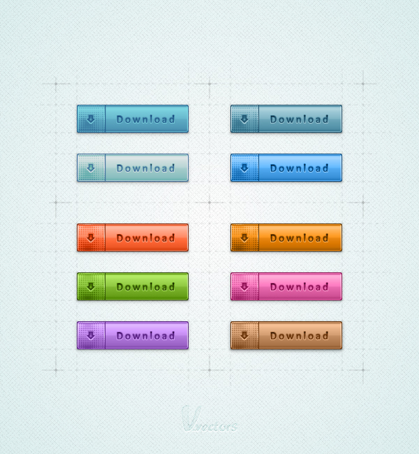 Download Buttons Multicolor Final Image