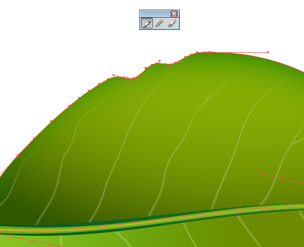 Green Leaf Vector shading
