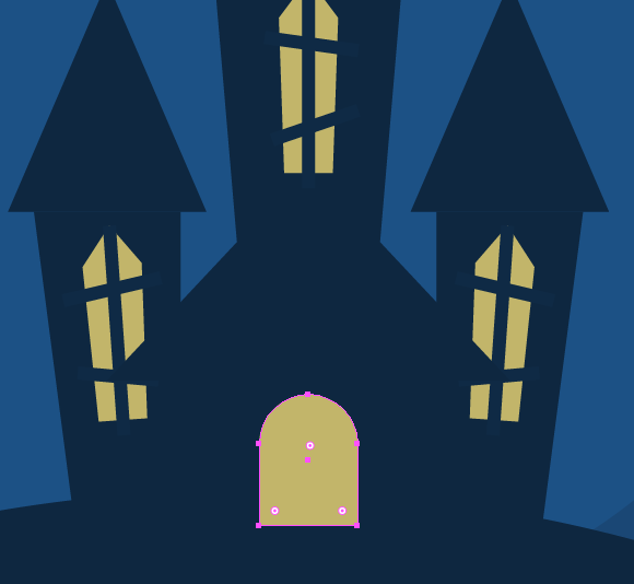 Haunted House Halloween Vector