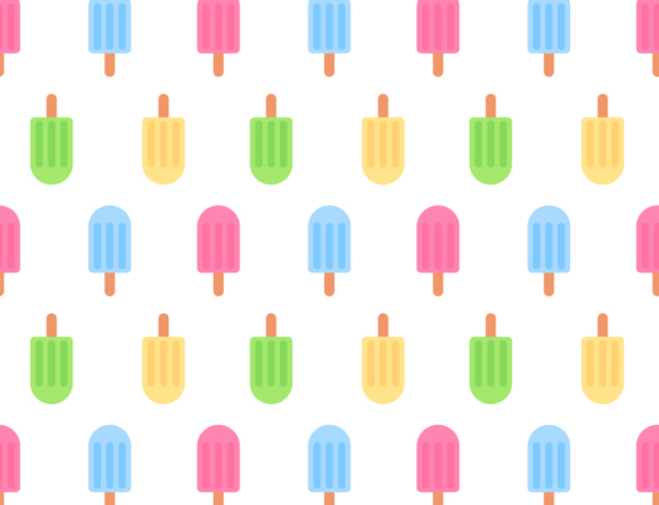 How to illustrate an ice cream pattern