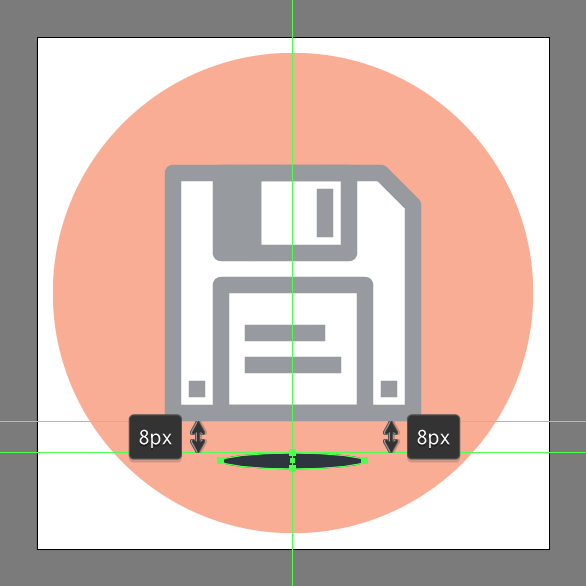 Floppy Disk Icon Illustrator tutorial