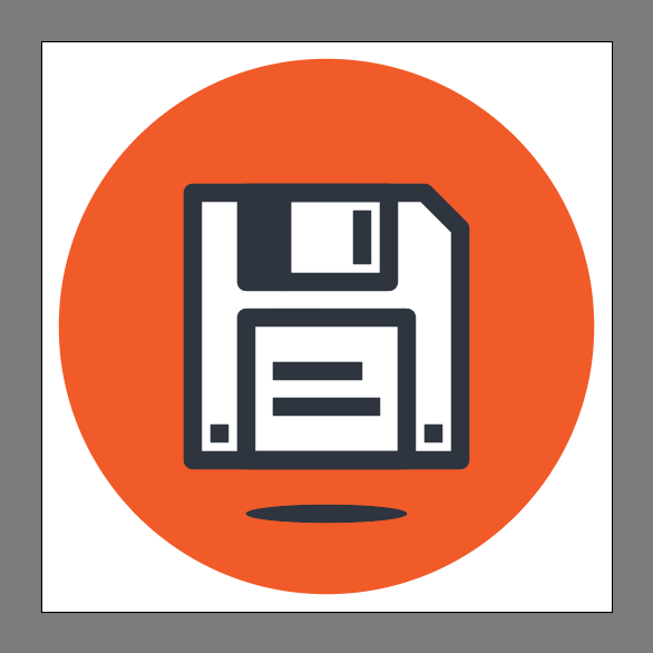 How to create a floppy disk icon in Adobe Illustrator
