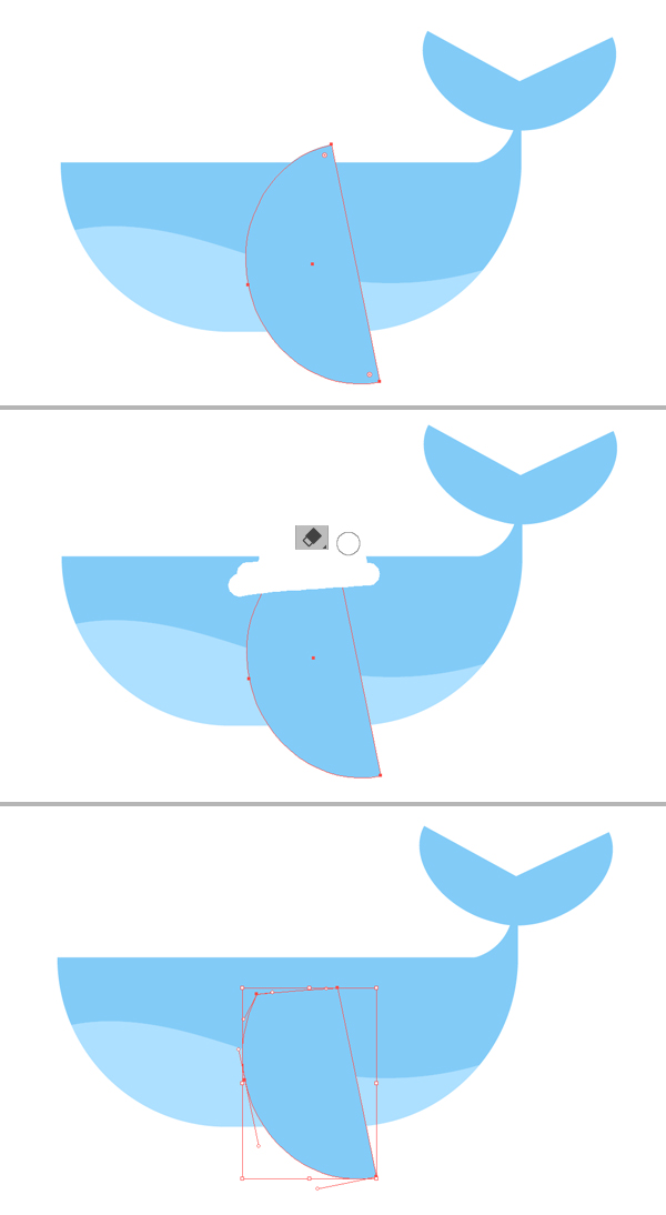 cute blue whale illustration
