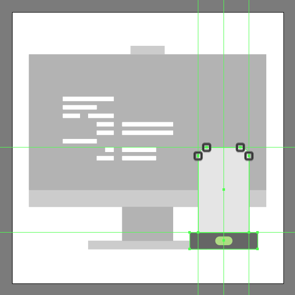 create rectangle with a Radius of its top corners to 2 px