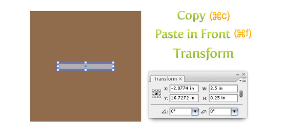Copy, Paste, and Transform