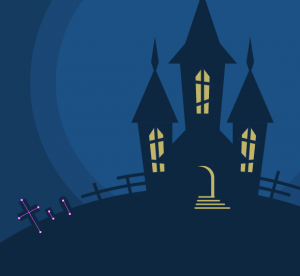 Create a Bootiful Haunted House Halloween Vector Background! - Vectips